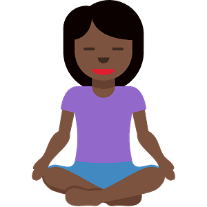 Woman in lotus position