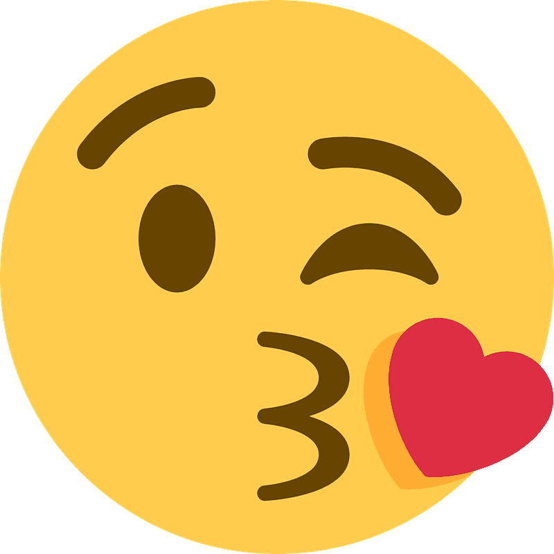 Face blowing a kiss