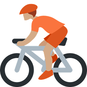 Person biking