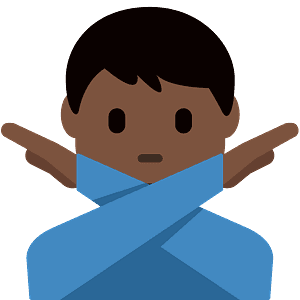 Man gesturing NO