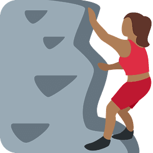 Woman climbing
