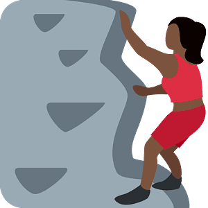 Woman climbing