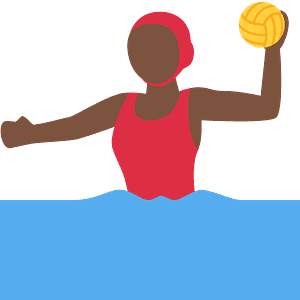 Woman playing water polo