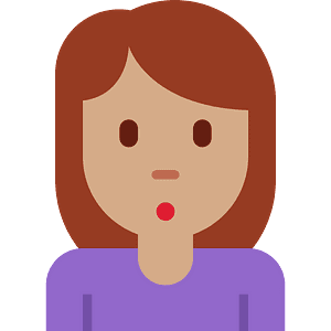 Woman pouting