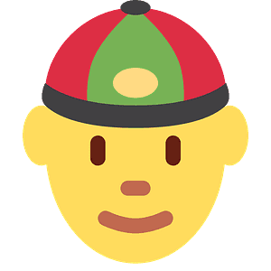 Person with skullcap