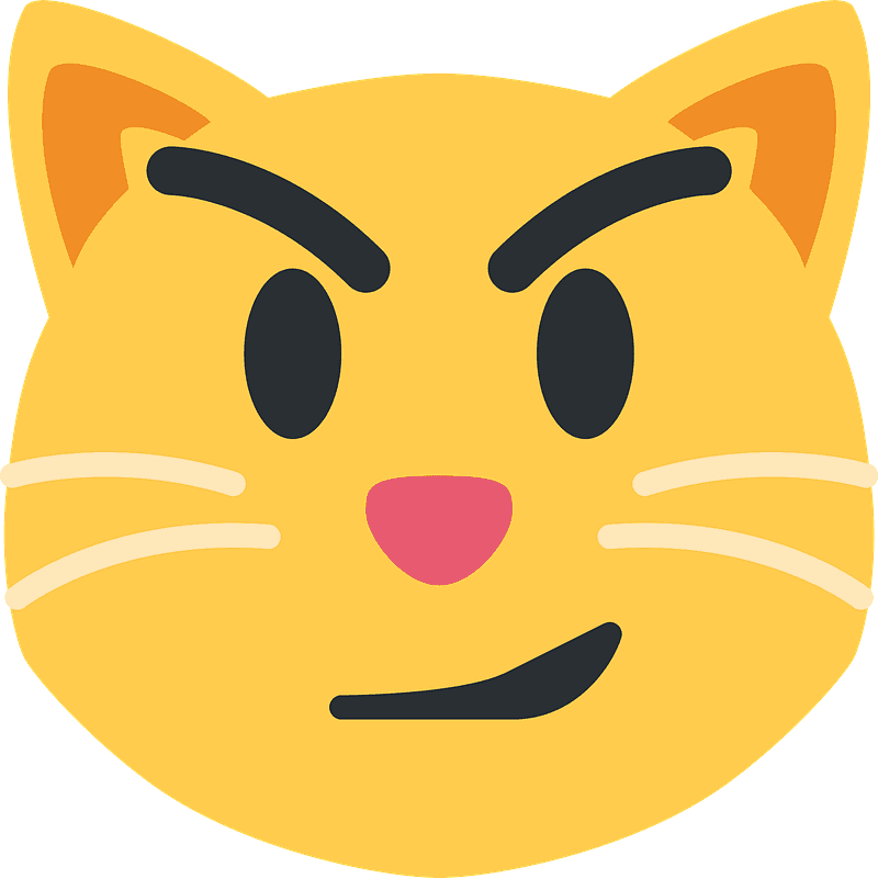 Cat with wry smile