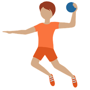 Person playing handball