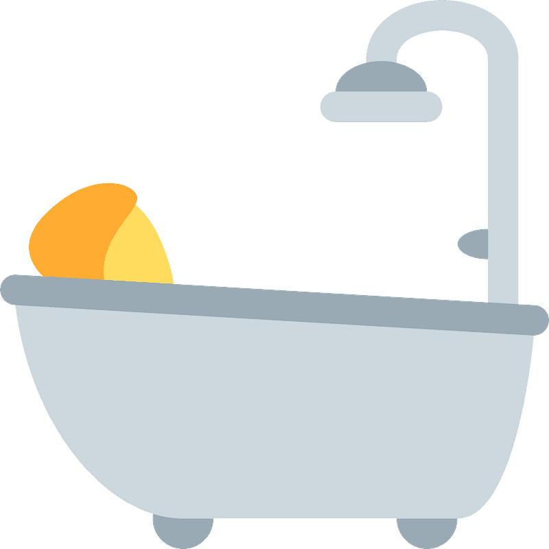 Person taking bath