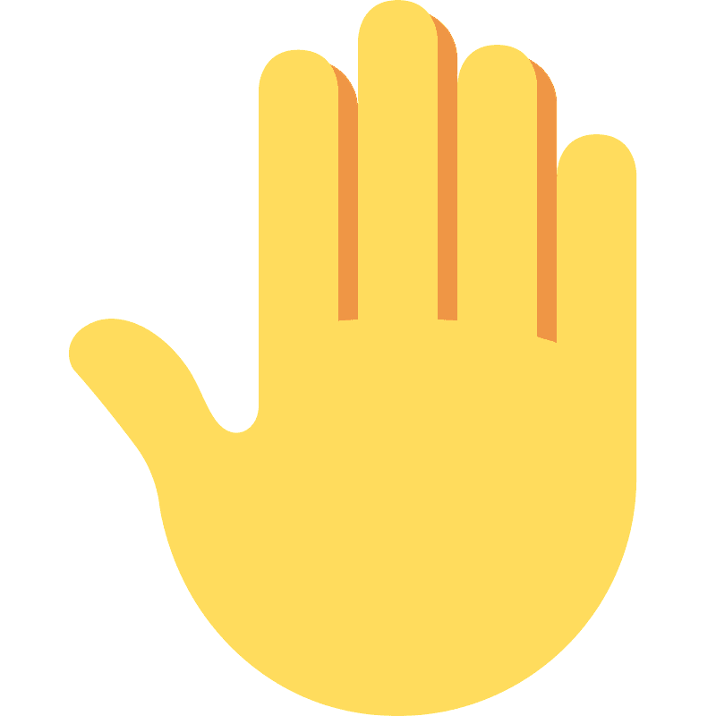 Raised back of hand