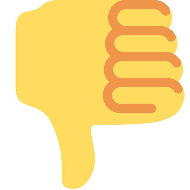 拇指向下