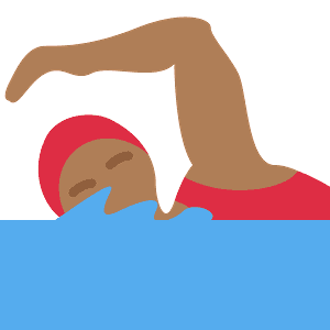 Woman swimming