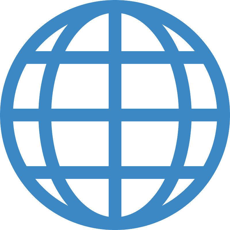 Globe with meridians