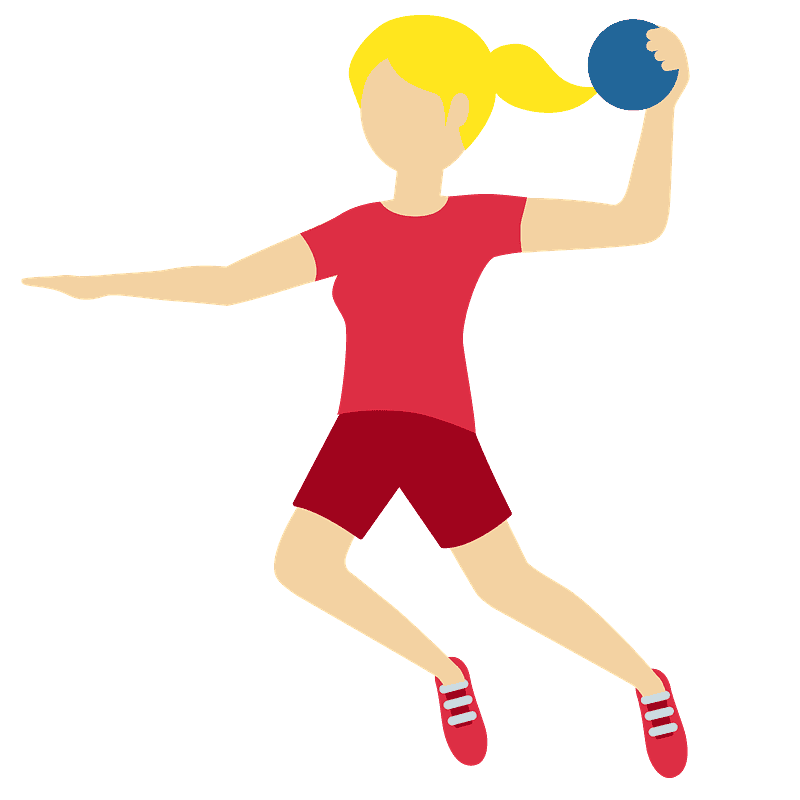Woman playing handball