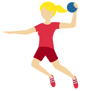 Woman playing handball