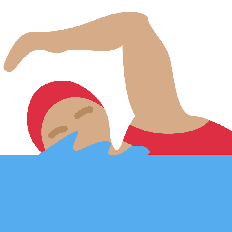 Woman swimming