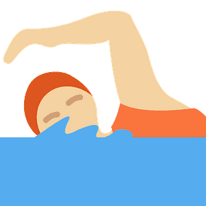 Person swimming