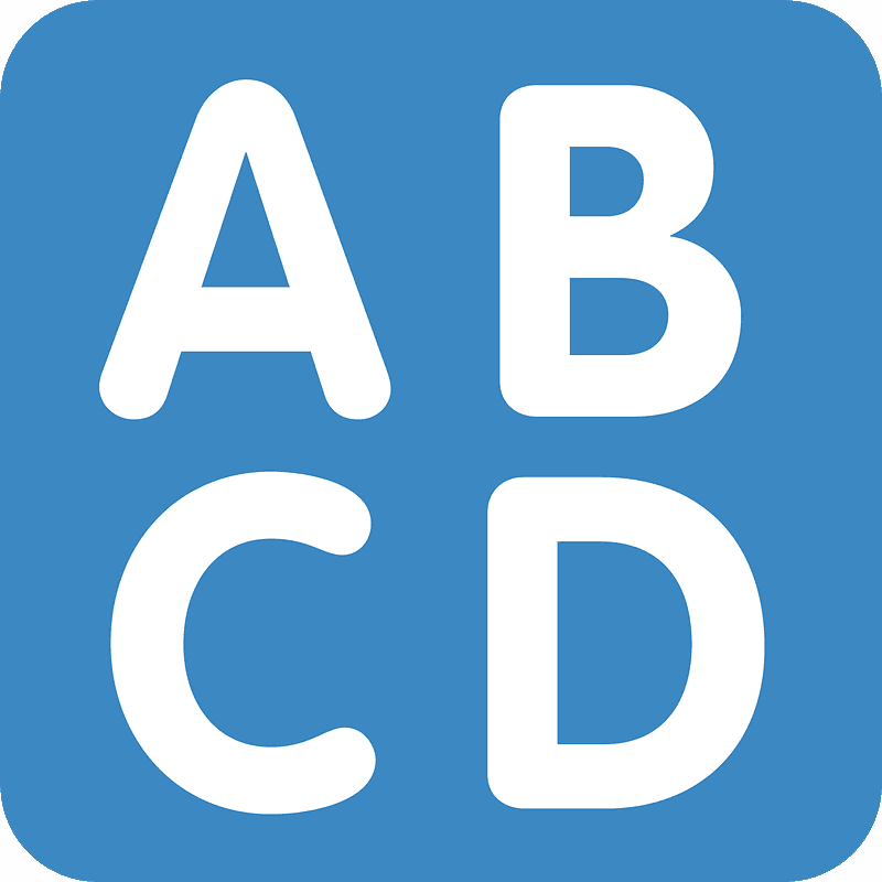 Input latin uppercase