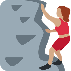 Woman climbing