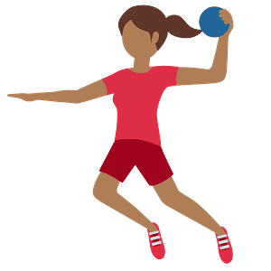 Woman playing handball