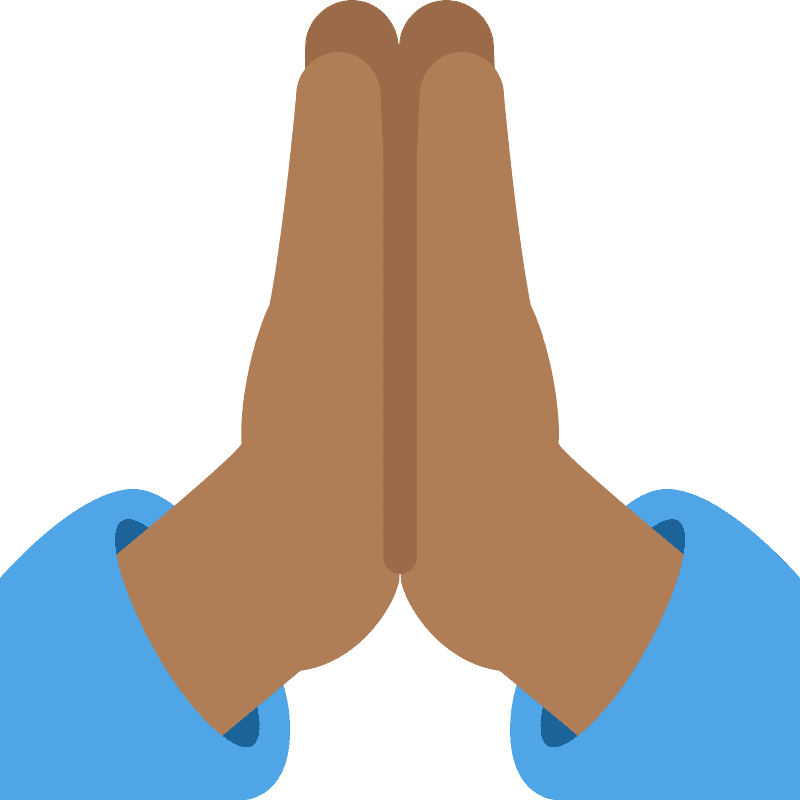 Folded hands