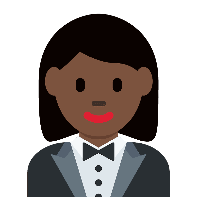 Woman in tuxedo