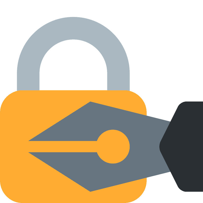 Locked with pen