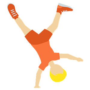 Person cartwheeling