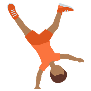 Person cartwheeling
