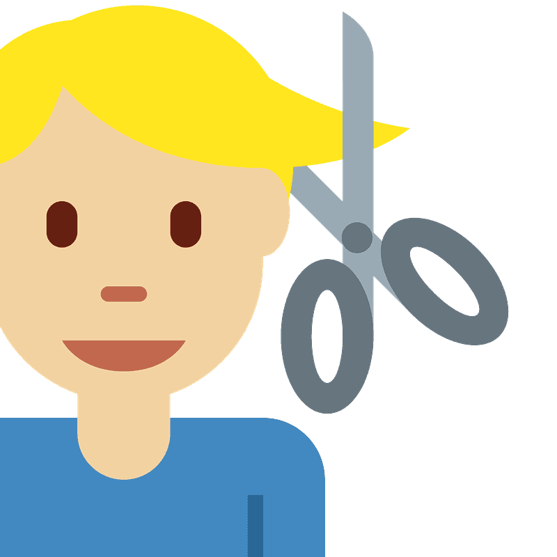 Man getting haircut
