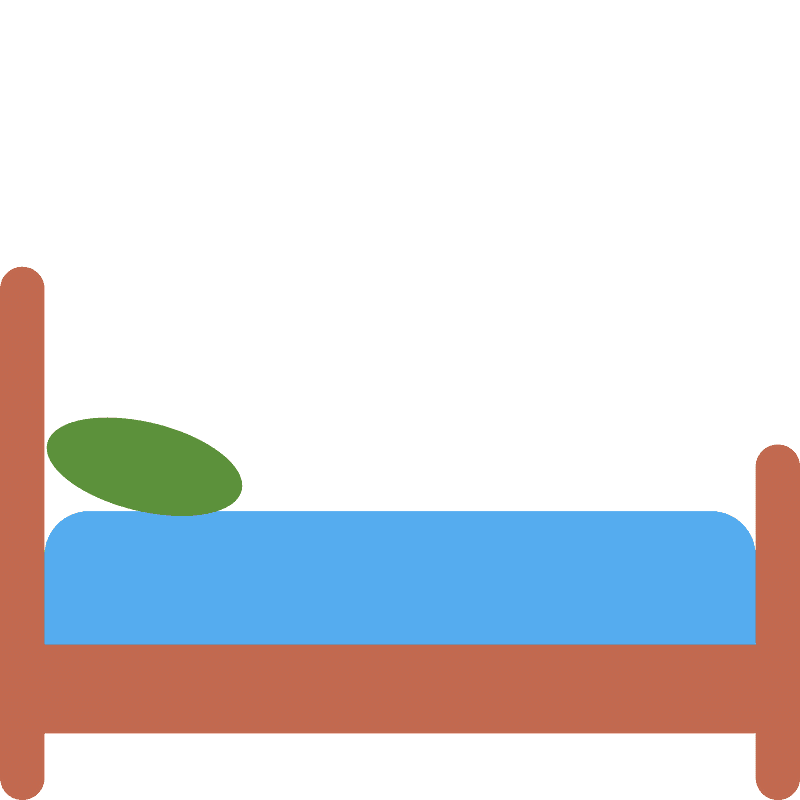 Bed - Free vector emoji on creazilla.com