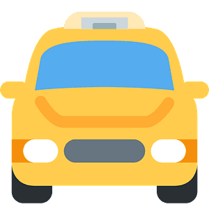 Oncoming taxi