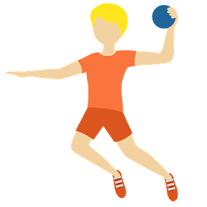 Person playing handball