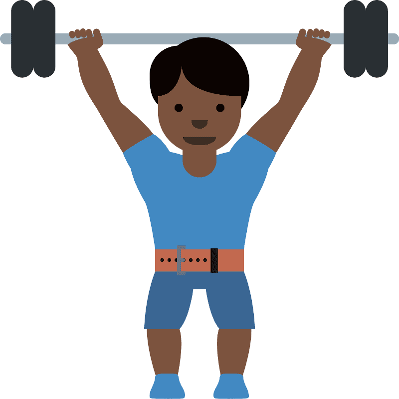 Man lifting weights