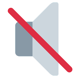 Muted speaker