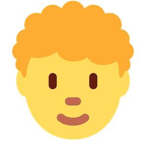 Person: curly hair