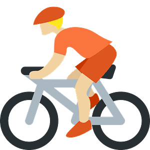 Person biking