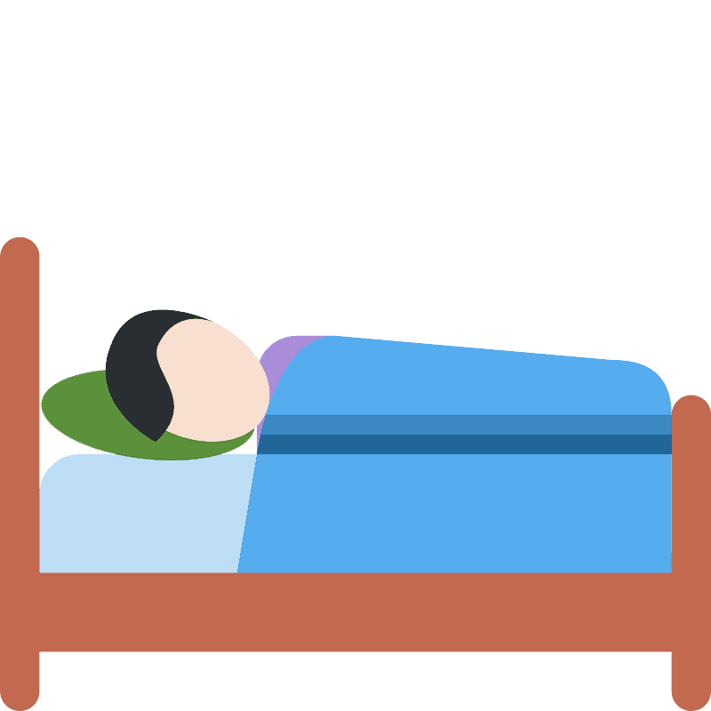 Person in bed