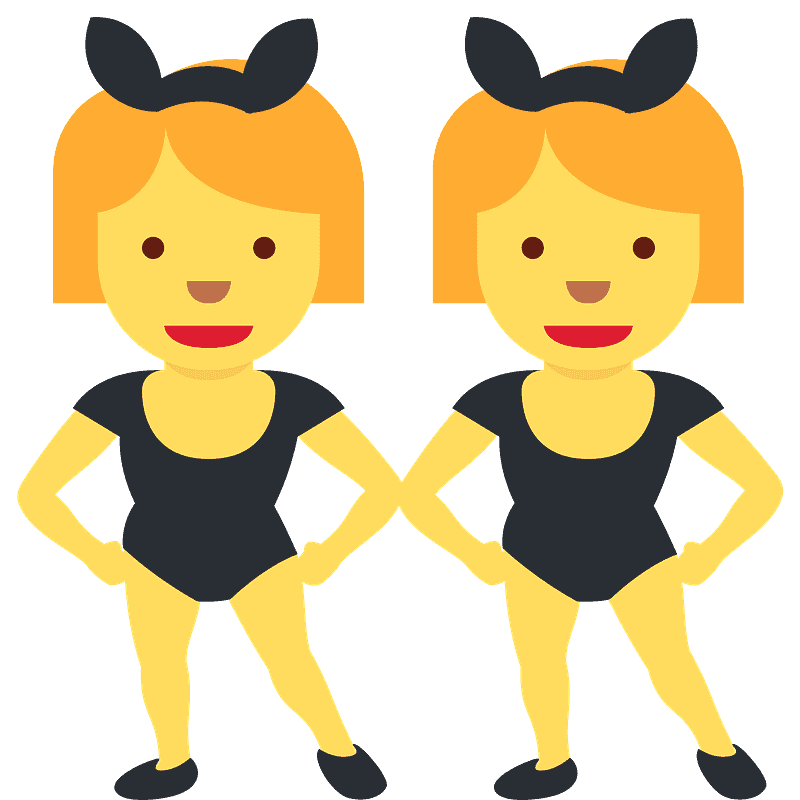 Women with bunny ears