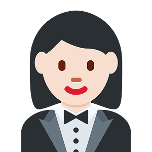 Woman in tuxedo