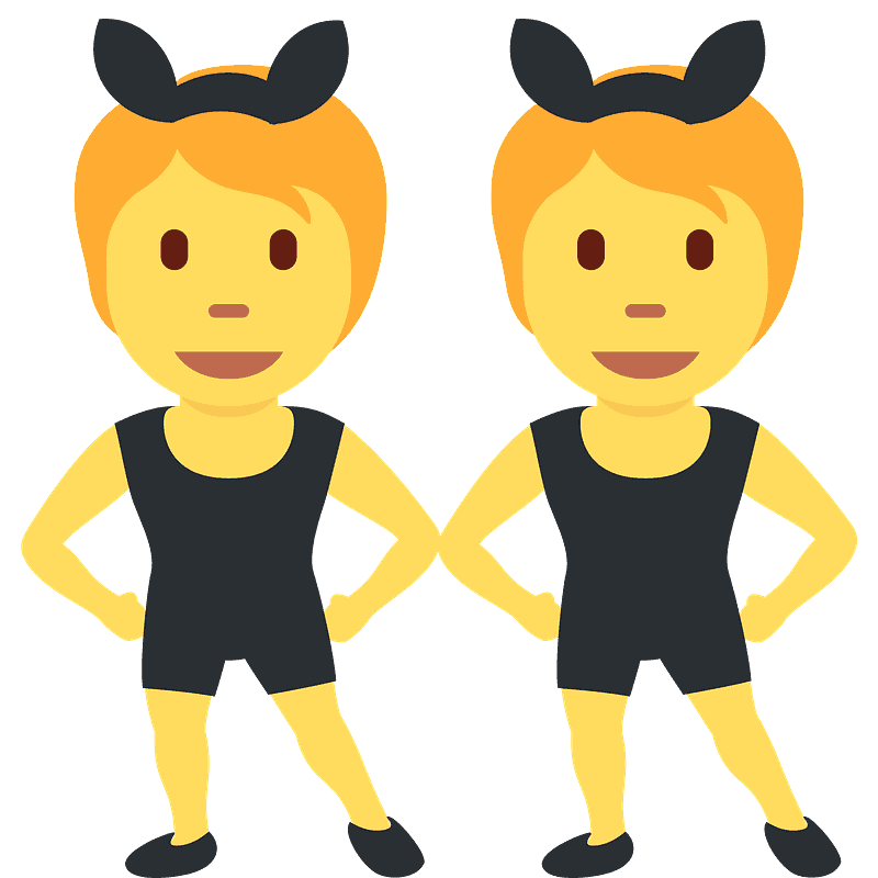 People with bunny ears