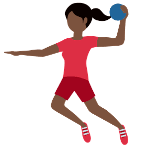 Woman playing handball