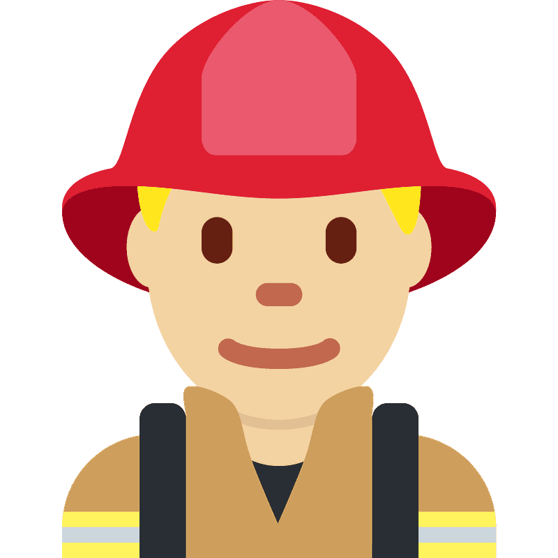 Man firefighter