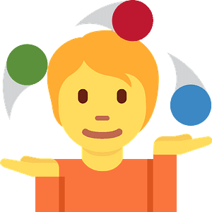 Person juggling