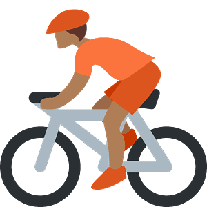 Person biking