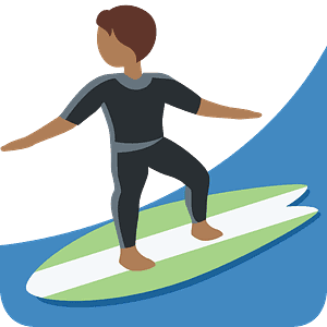 Person surfing