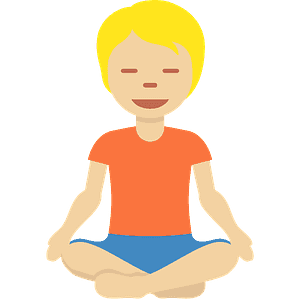 Person in lotus position