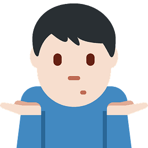 Man shrugging