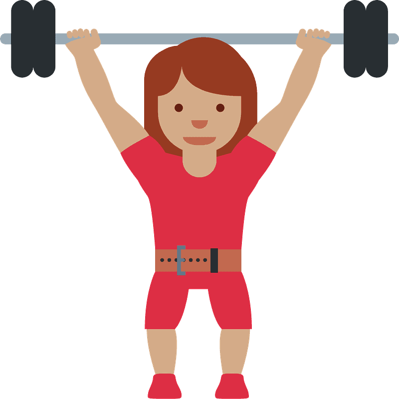 Woman lifting weights