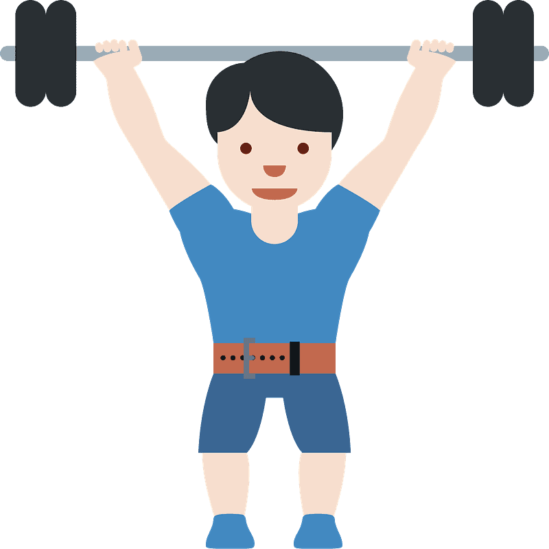 Man lifting weights