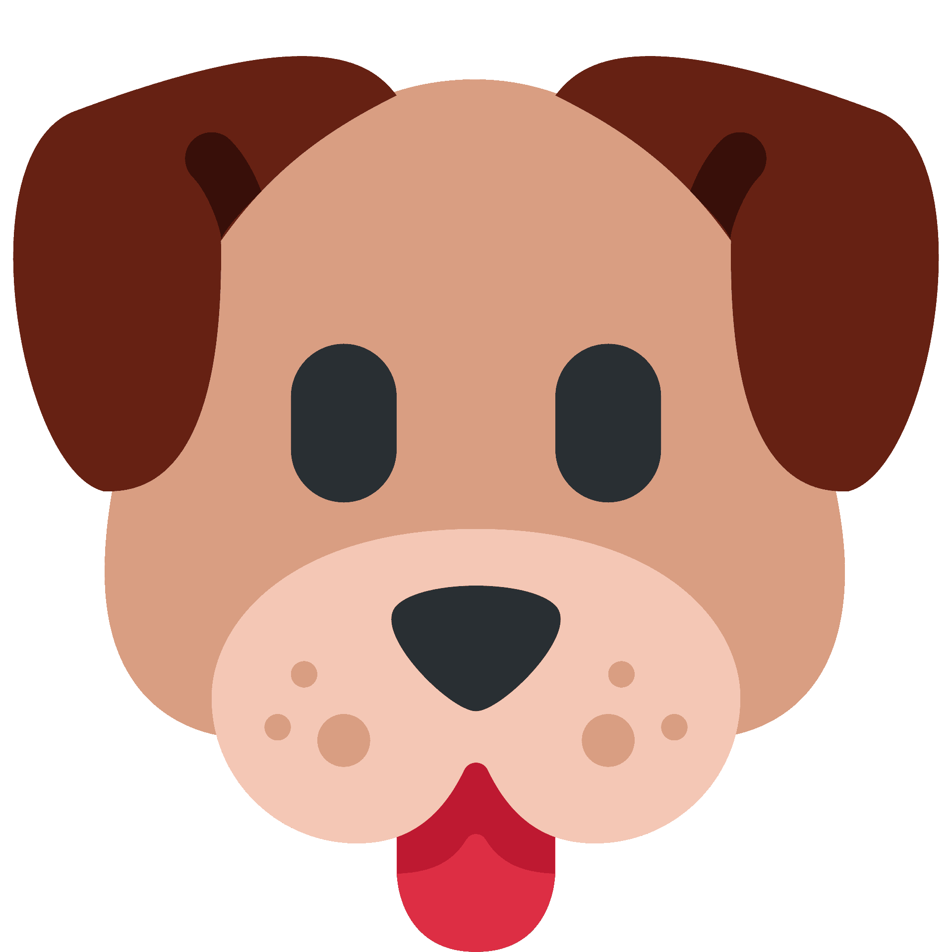 Fashion dog emoji transparent